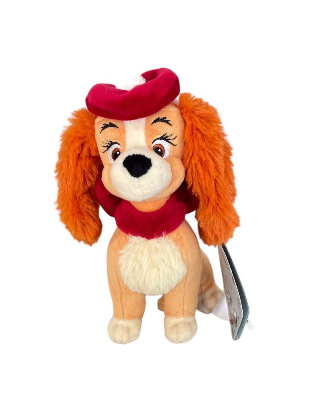 Disney Store Lady and the Tramp Lady Christmas Holiday Dog Plush